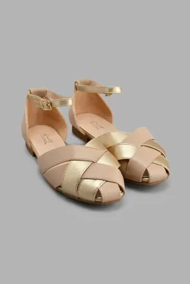 Taupe Strappy Mary Jane