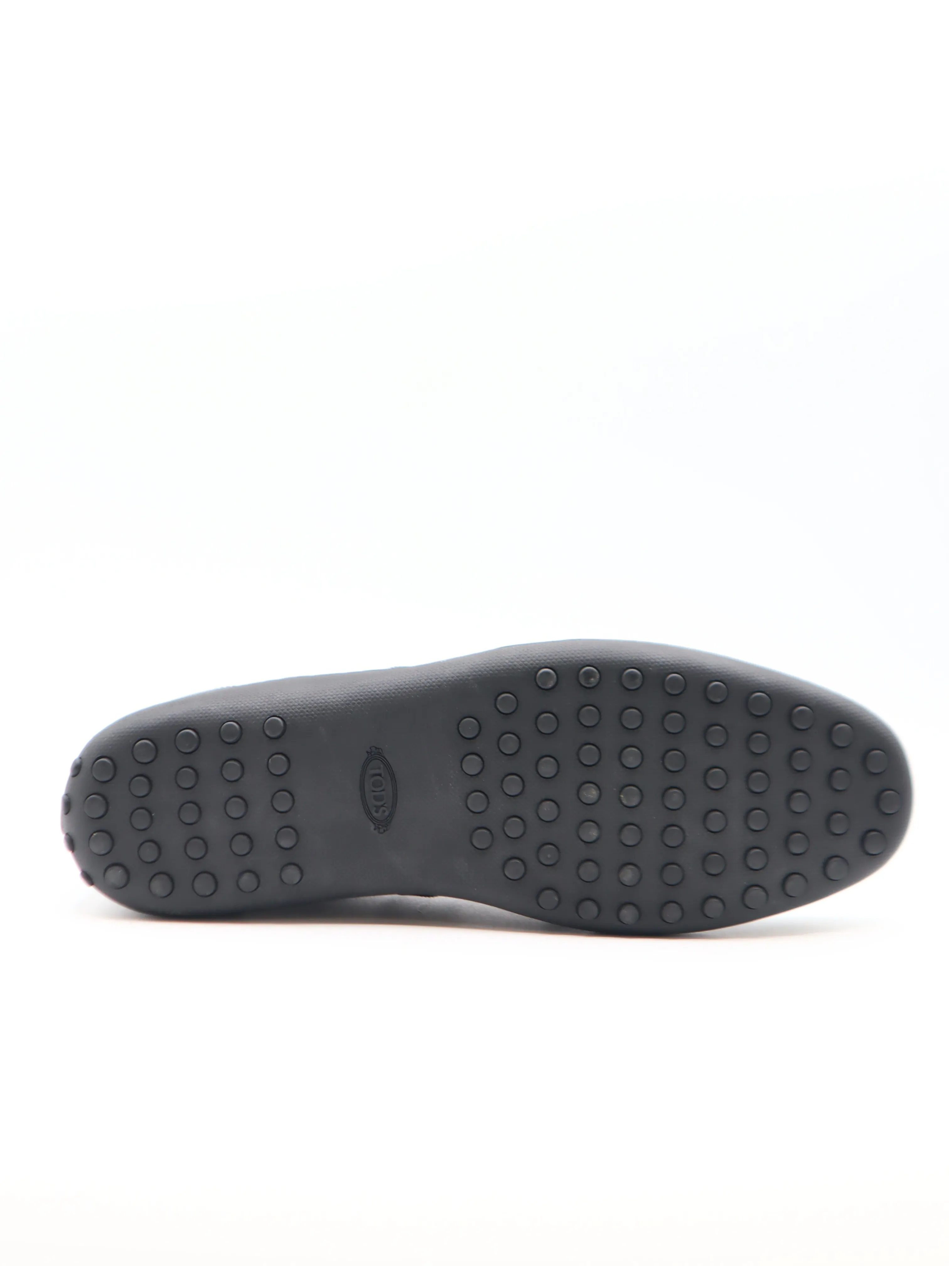 Tods Mens Black Leather Lace Up Sneaker Shoe
