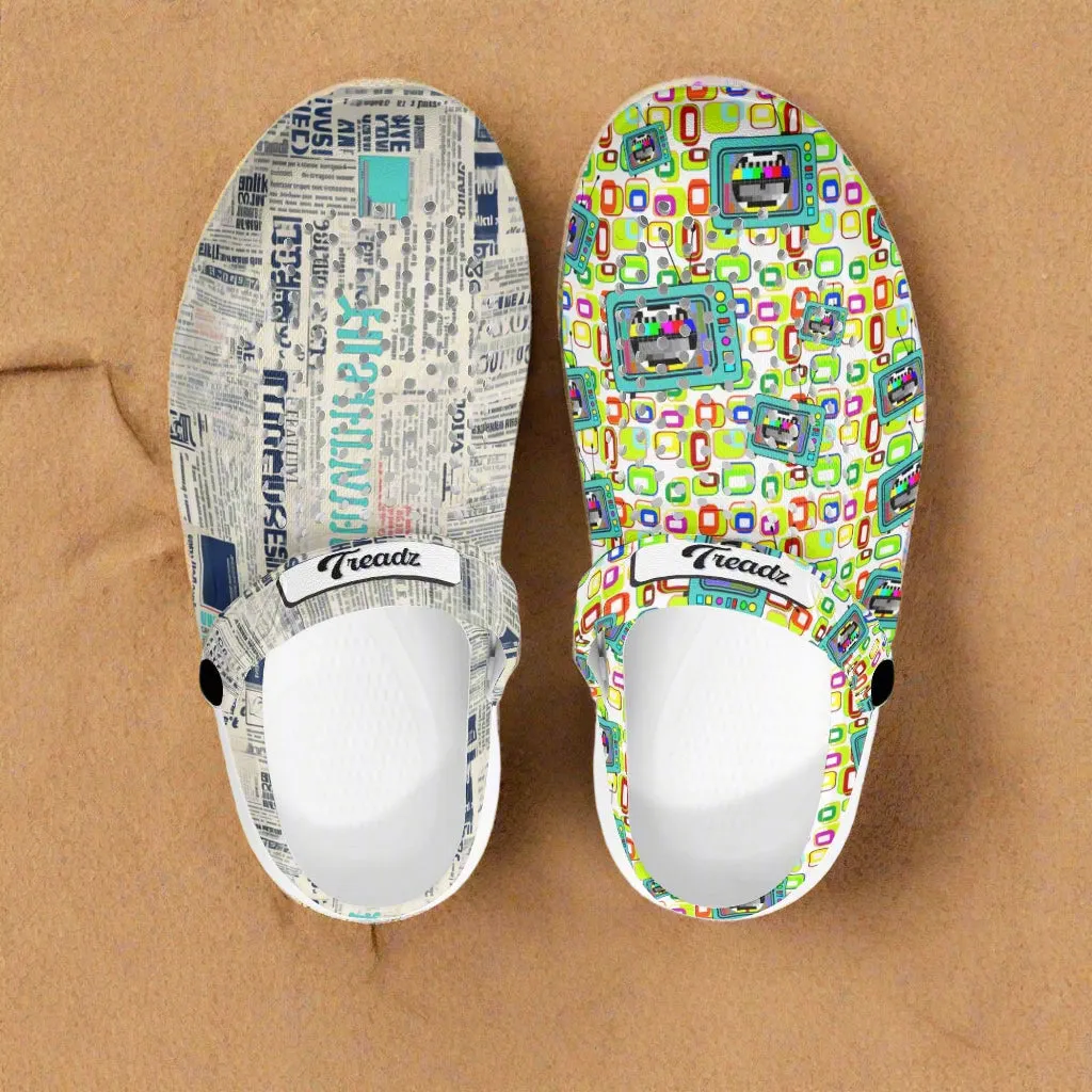 Treadz Mismatched Clogs - Retro Media