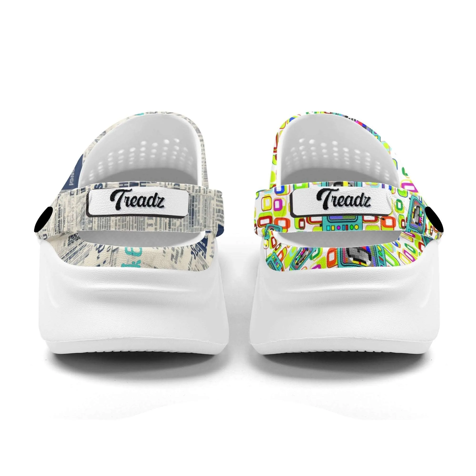 Treadz Mismatched Clogs - Retro Media