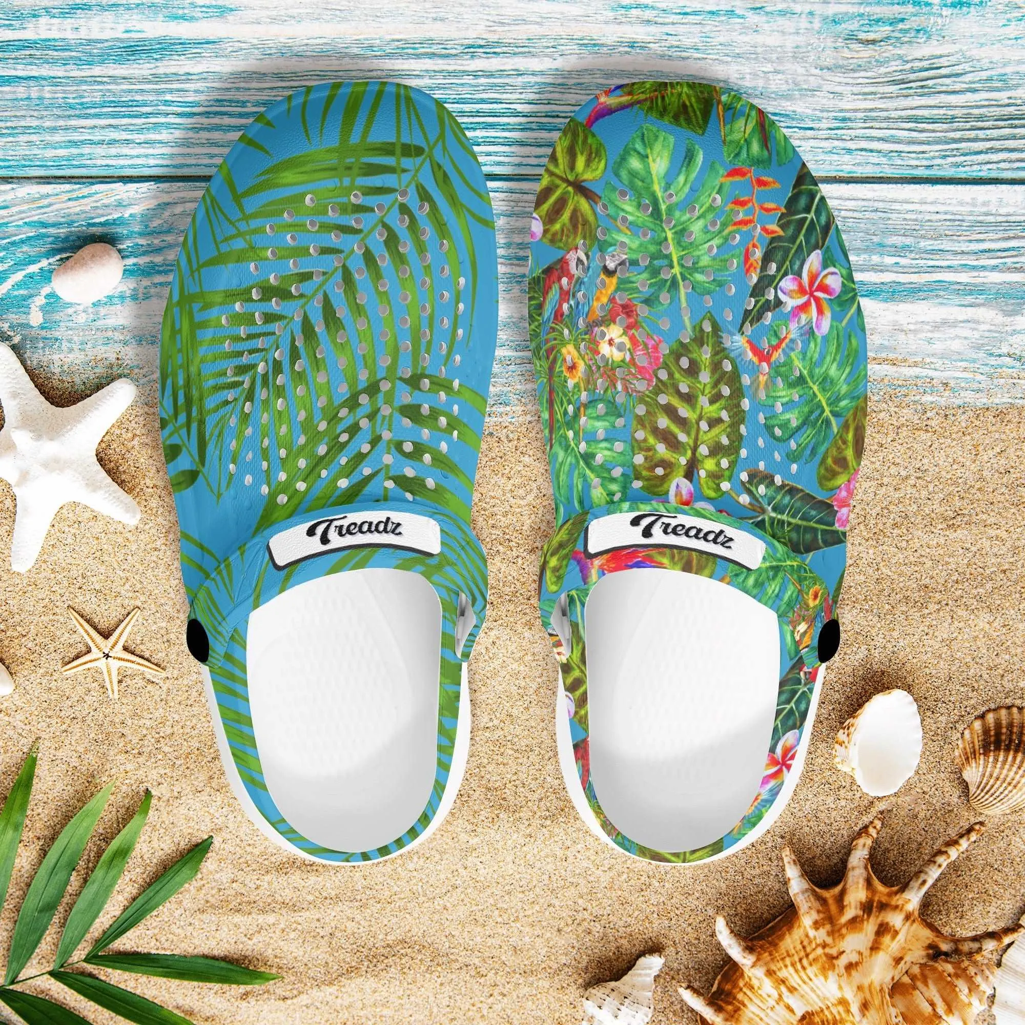 Treadz Mismatched Clogs - Tropicana