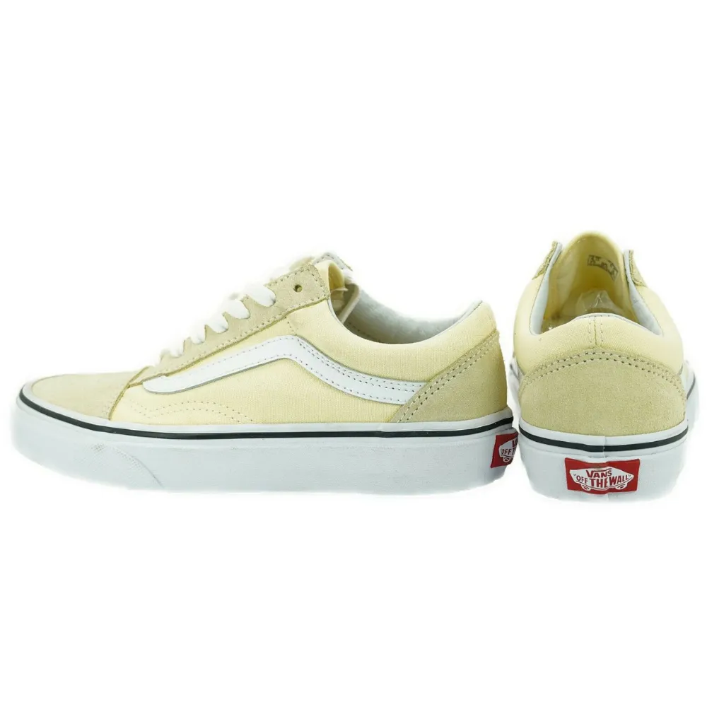 Vans Old Skool VN0A38G1VKV1 Women's Vanilla Custard Athletic Sneaker Shoes FB70