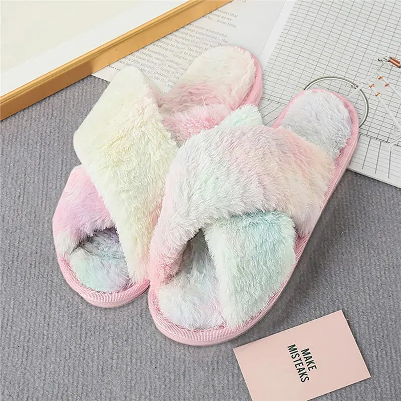 Winter Casual Fluffy Soft Warm Slippers