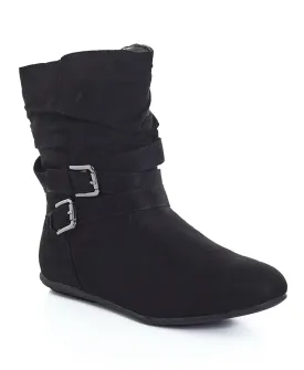 Women's Comfort Booties with Buckles