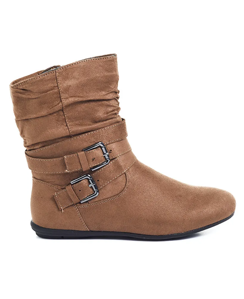 Women's Comfort Booties with Buckles