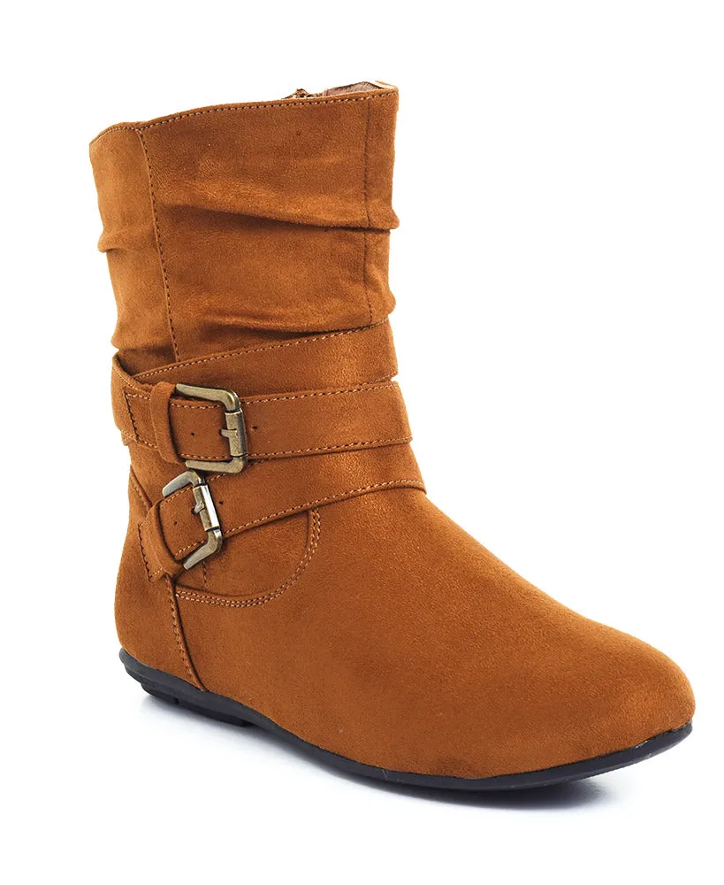 Women's Comfort Booties with Buckles