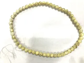 Yellow Circular Plastic Beads (7 mm)